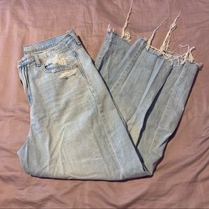 american eagle wide leg crop jeans